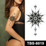dark mandala temporary tattoos