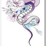 Purple Snake Temporary Tattoos Online