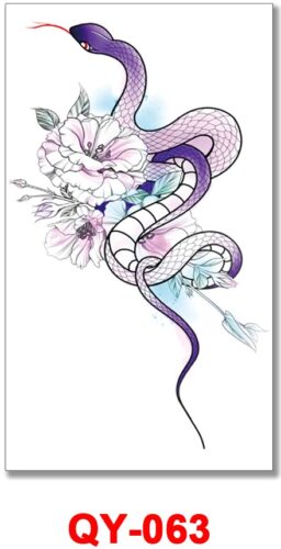 Purple Snake Temporary Tattoos Online