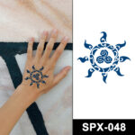 flaming mandala temporary tattoos online