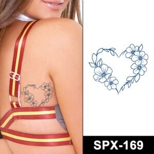 floral heart temporary tattoos online