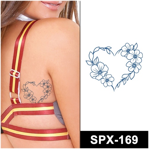 floral heart temporary tattoos online
