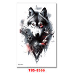 calm wolf temporary tattoo online
