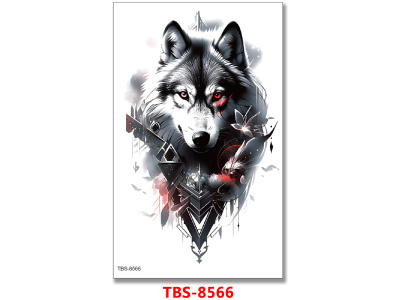 calm wolf temporary tattoo online