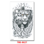 jesus & angel temporary tattoos