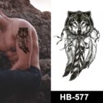 wolf dreamcatcher temporary tattoos online