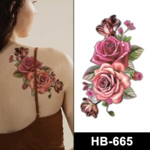 pink roses temporary tattoo online