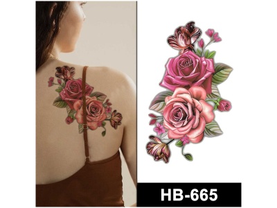 pink roses temporary tattoo online