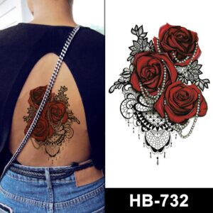roses n pearls temporary tattoo online