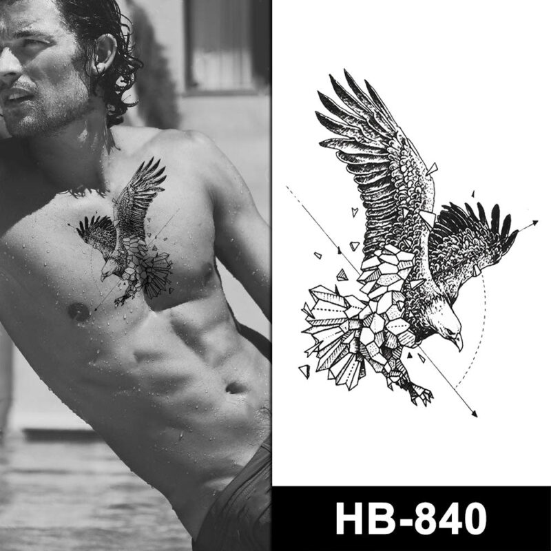 abstract eagle temporary tattoo online
