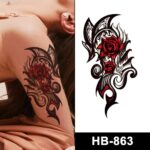 rose dragon temporary tattoo online