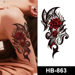 rose dragon temporary tattoo online
