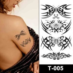 butterfly 4 pieces temporary tattoos online