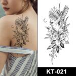 floral birds temporary tattoos online