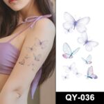 butterfly 8 pack temporary tattoos