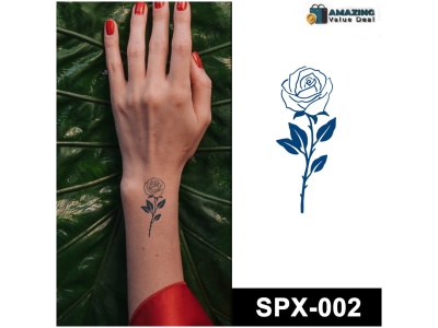 blue rose temporary tattoos online