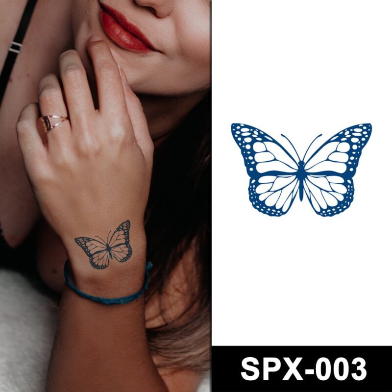 blue butterfly temporary tattoo online