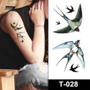 birds 5 pack temporary tattoos online