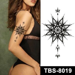 black mandala temporary tattoos online