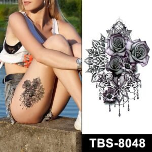 purple roses temporary tattoos online