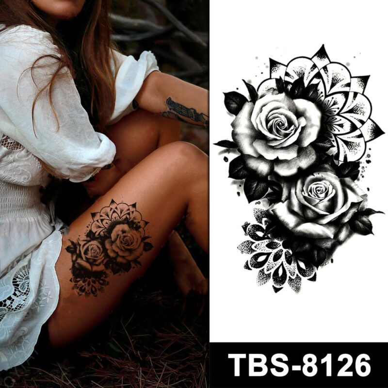 dark roses temporary tattoos online