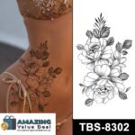 roses n leaves temporary tattoos online