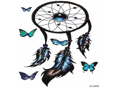 dreamcatcher 1 pack temporary tattoos