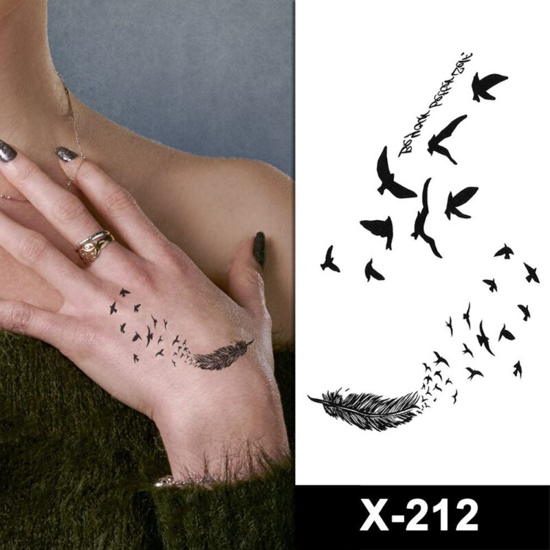 feather n birds temporary tattoos online