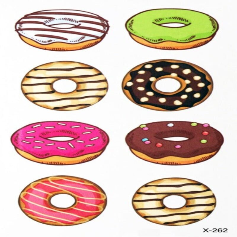 doughnuts temporary tattoos online