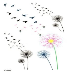 dandelions temporary tattoos online