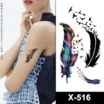feathers 3 set temporary tattoos online