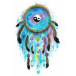 tye dye dreamcatcher temporary tattoos