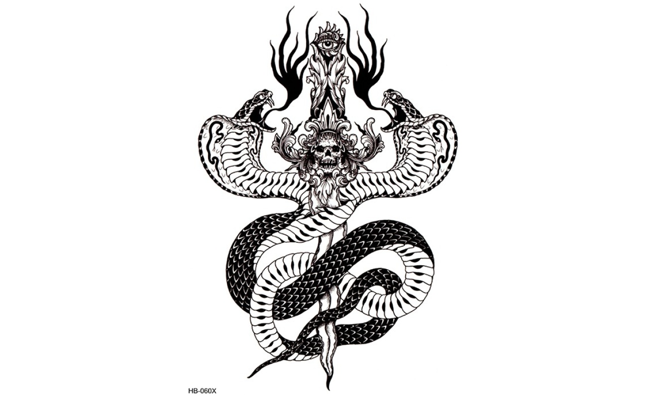 dual serpent tattoos online