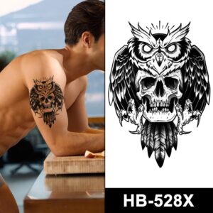 owl & skull temporary tattoos online
