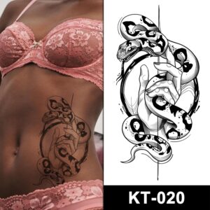 serpent temporary tattoos