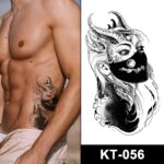 masked demon temporary tattoos