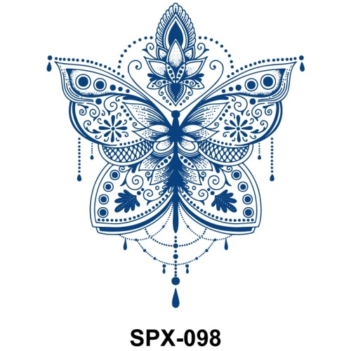 Mandala Butterfly Temporary Tattoos
