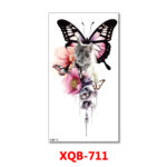 Cat Butterfly Temporary Tattoo