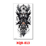 Feather Owl Temporary Tattoo