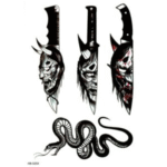 knives temporary tattoos online in Australia
